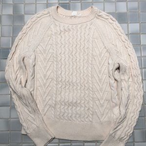 GAP cable knit crew neck sweater